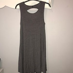 American Eagle black & white striped swing dress